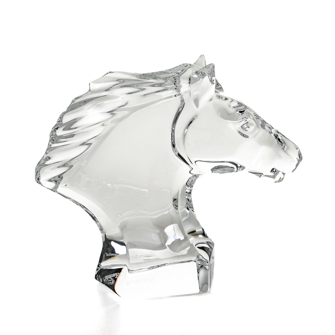BACCARAT Crystal Fig Horse Head