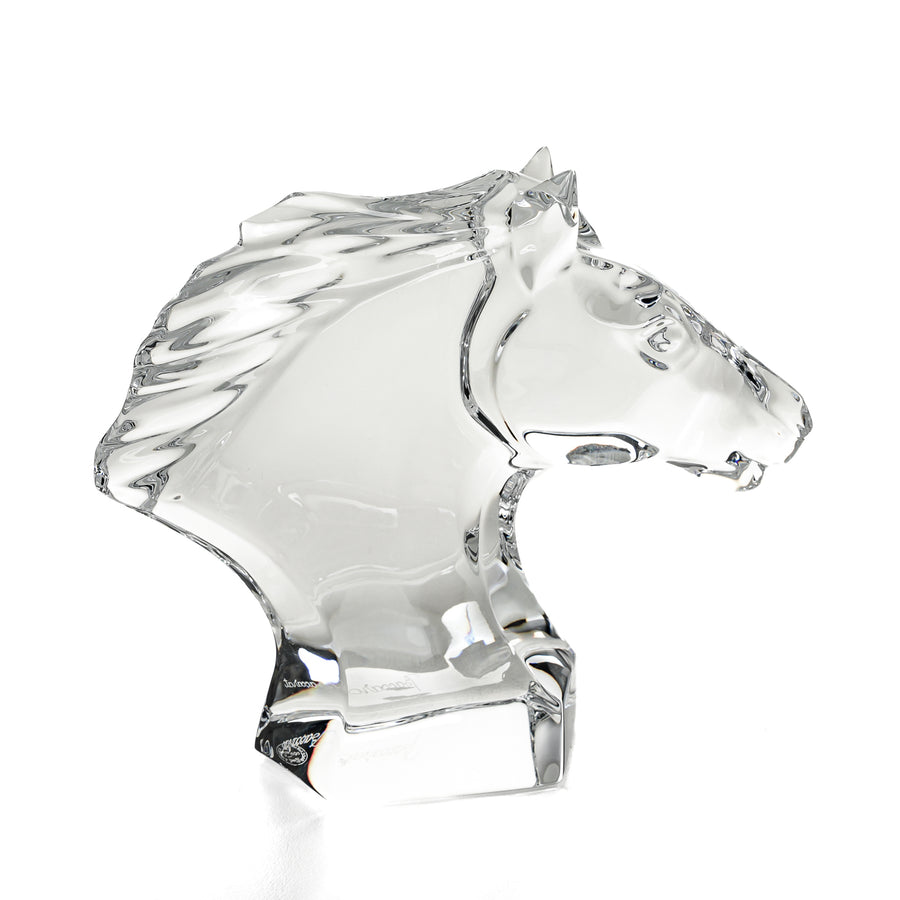 BACCARAT Crystal Fig Horse Head