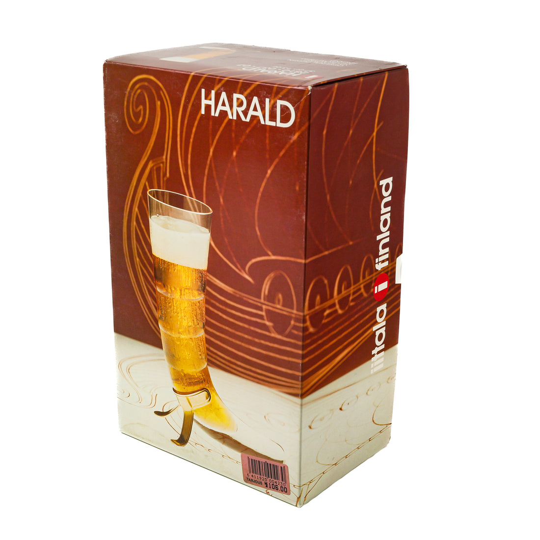 IITTALA Valto Kokko HARALD Drinking Horn & Stand Set/2