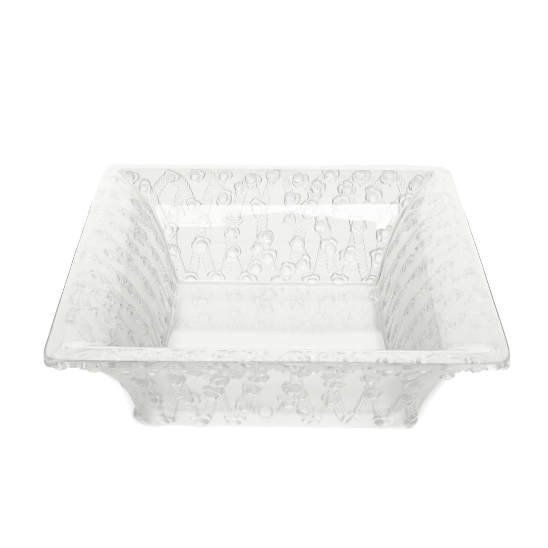 LALIQUE 'Roses' Square Bowl