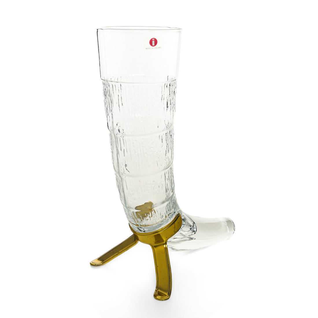 IITTALA Valto Kokko HARALD Drinking Horn & Stand Set/2