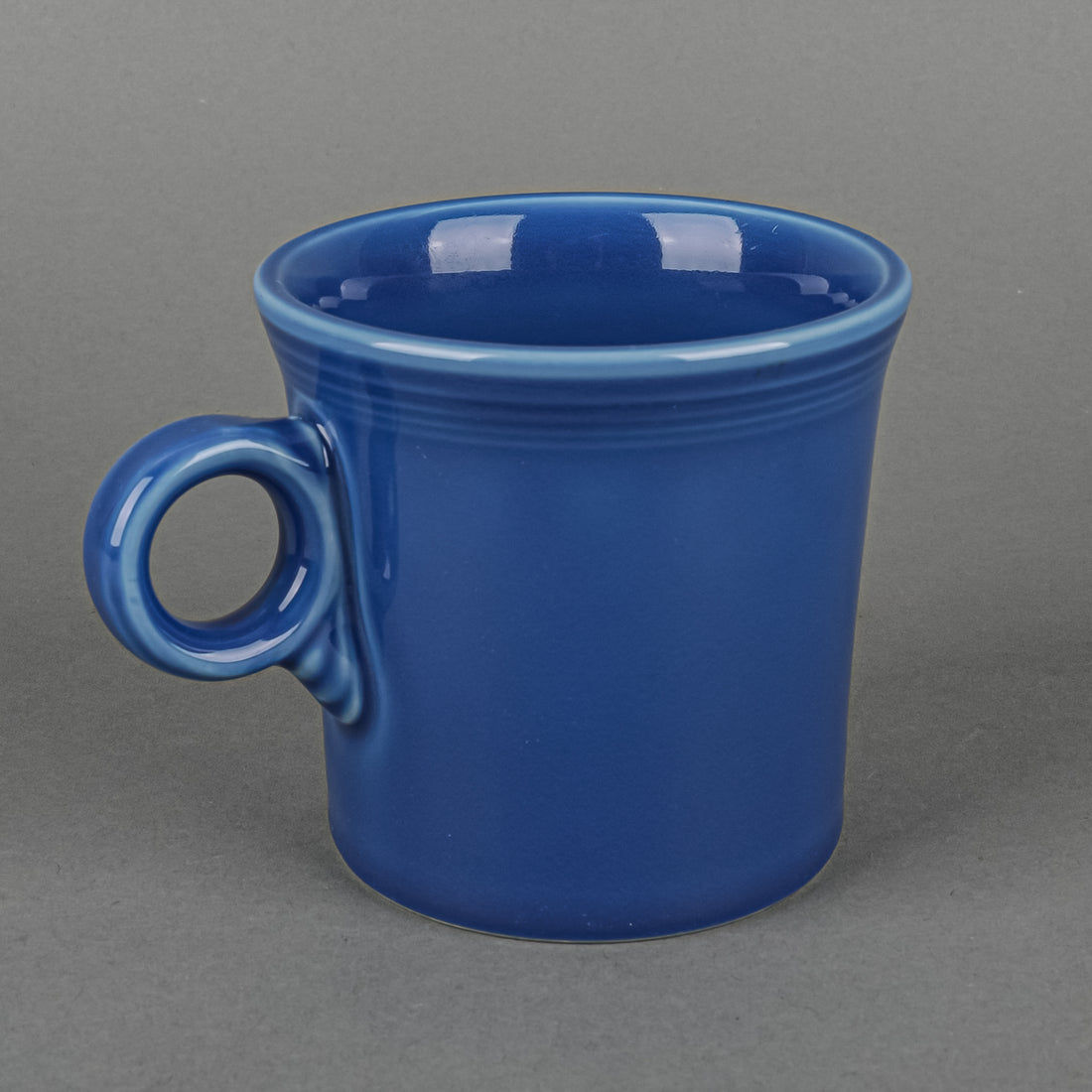 H LAUGHLIN Fiesta Ring Mugs Set of 2 Orange, Blue