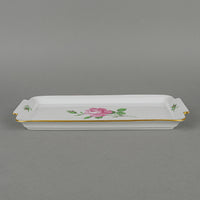 MEISSEN Pink Rose Sandwich Tray