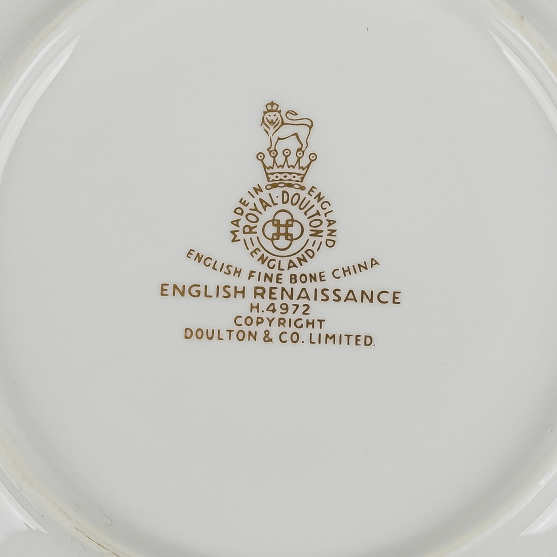 ROYAL DOULTON English Renaissance Cream Soup & Saucers Set of 10