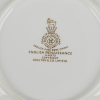 ROYAL DOULTON English Renaissance Cream Soup & Saucers Set of 10