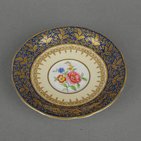 AYNSLEY 6841 Blue Band Hand Painted Floral 37 Pieces