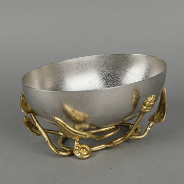 MICHAEL ARAM Enchanted Garden Stainless Steel Nut Bowl