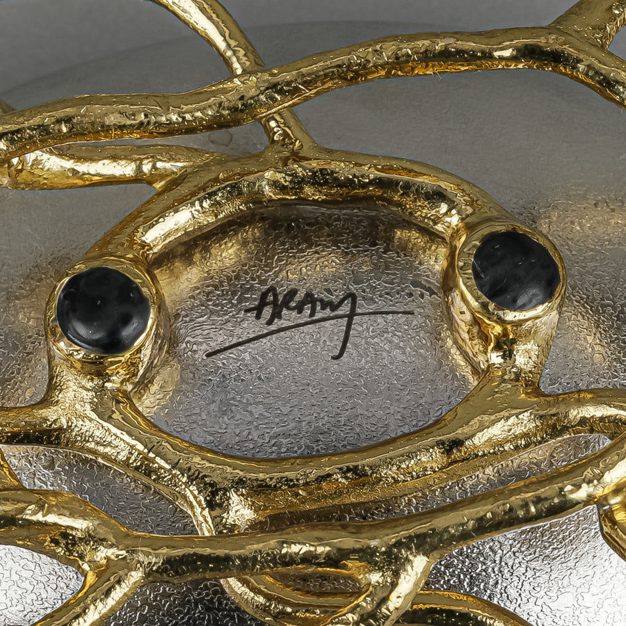 MICHAEL ARAM Enchanted Garden Stainless Steel Nut Bowl