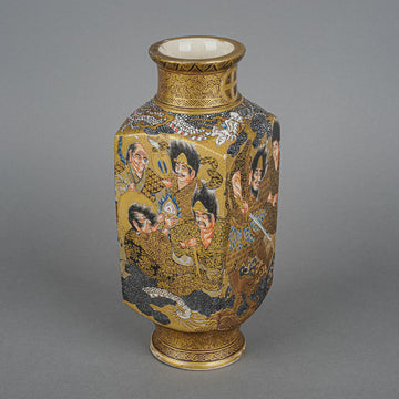 Satsuma Hand Decorated Vase