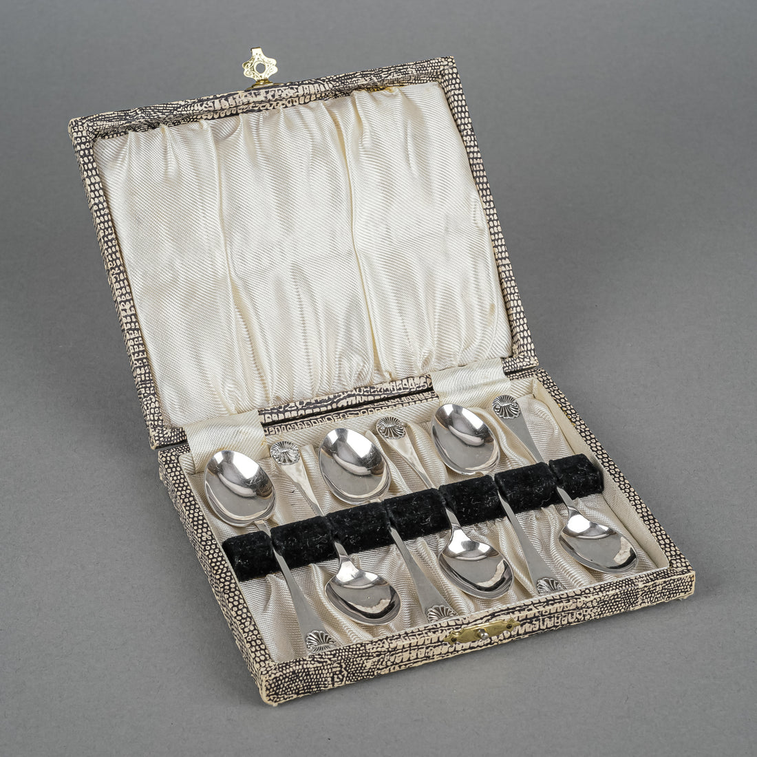 HENRY CLIFFORD DAVID Kings Sterling Coffee Spoons Set of 6
