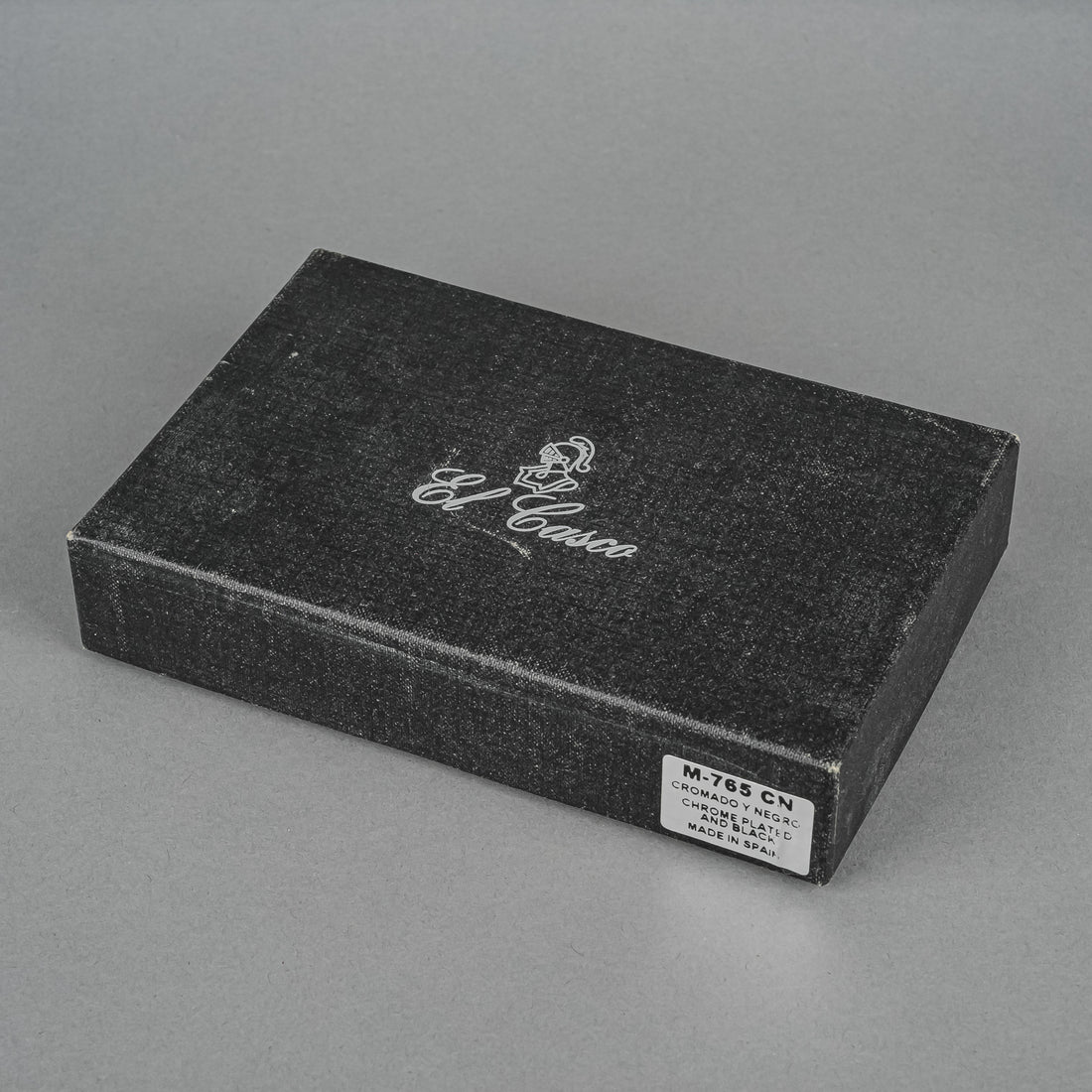 EL CASCO Chrome & Black Cigar Cutter M-765 With Box