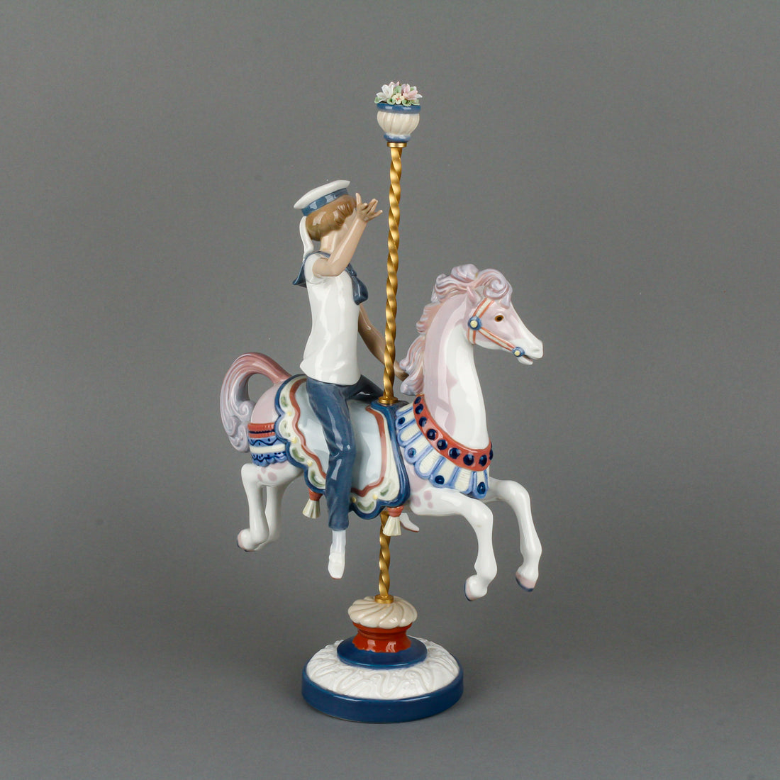 LLADRÓ Boy on Carousel Horse 1470 Figurine
