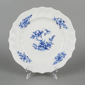 Antique TOURNAI Ronda Royal Blue Dessert Plates Set Of 6