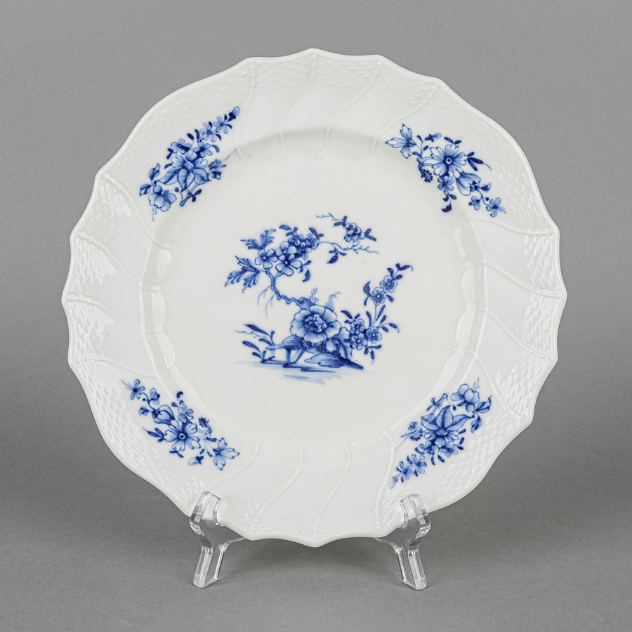 Antique TOURNAI Ronda Royal Blue Dessert Plates Set Of 6