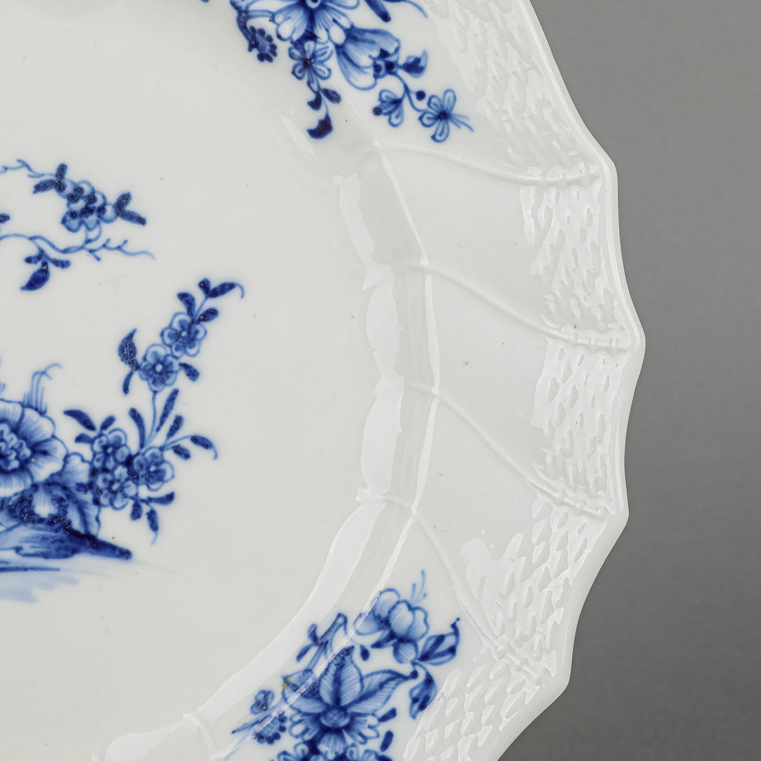 Antique TOURNAI Ronda Royal Blue Dessert Plates Set Of 6