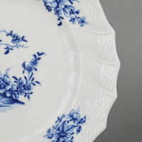 Antique TOURNAI Ronda Royal Blue Dessert Plates Set Of 6