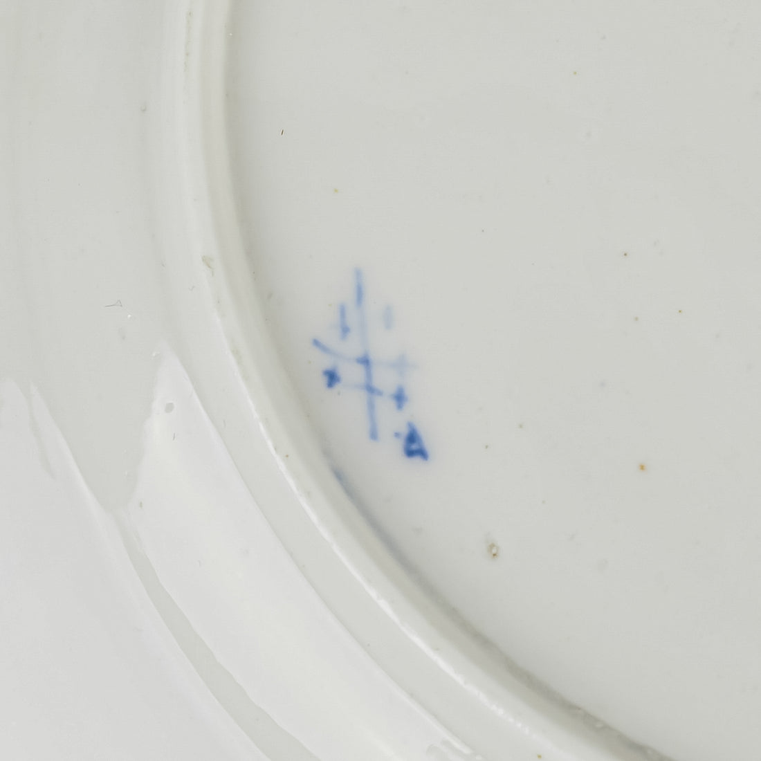 Antique TOURNAI Ronda Royal Blue Dessert Plates Set Of 6