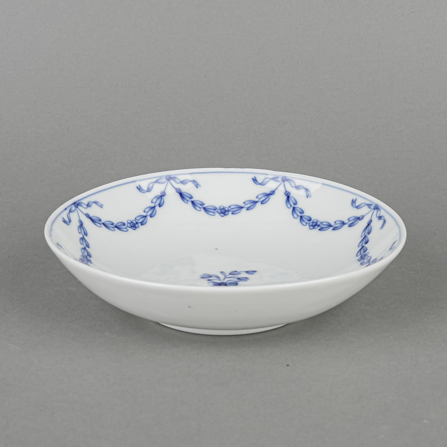 MEISSEN Blue Garland Saucers                         Set Of 2
