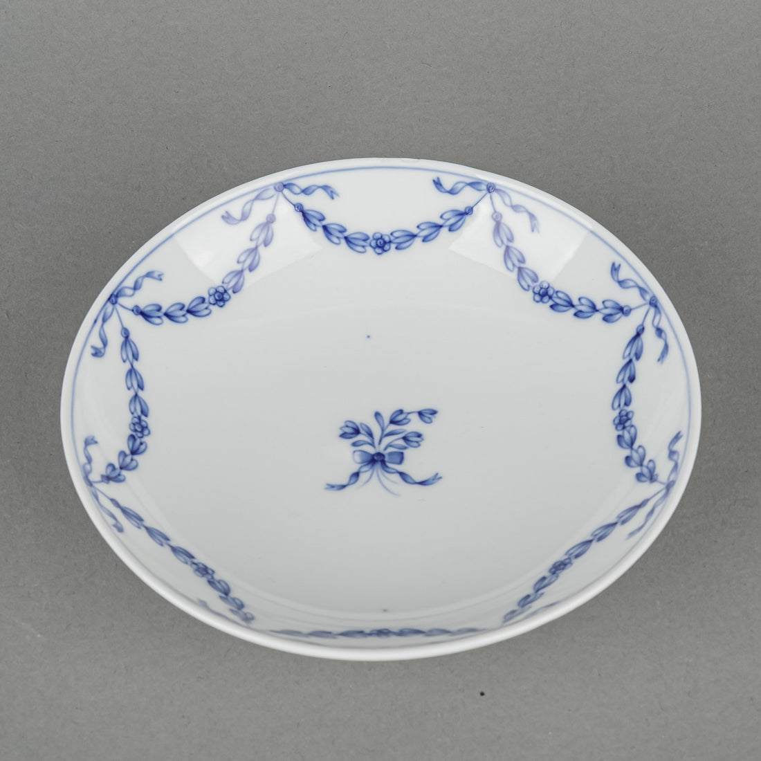 MEISSEN Blue Garland Saucers                         Set Of 2