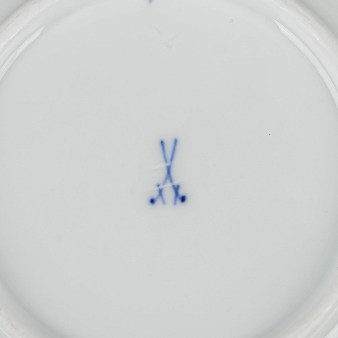 MEISSEN Blue Garland Saucers                         Set Of 2