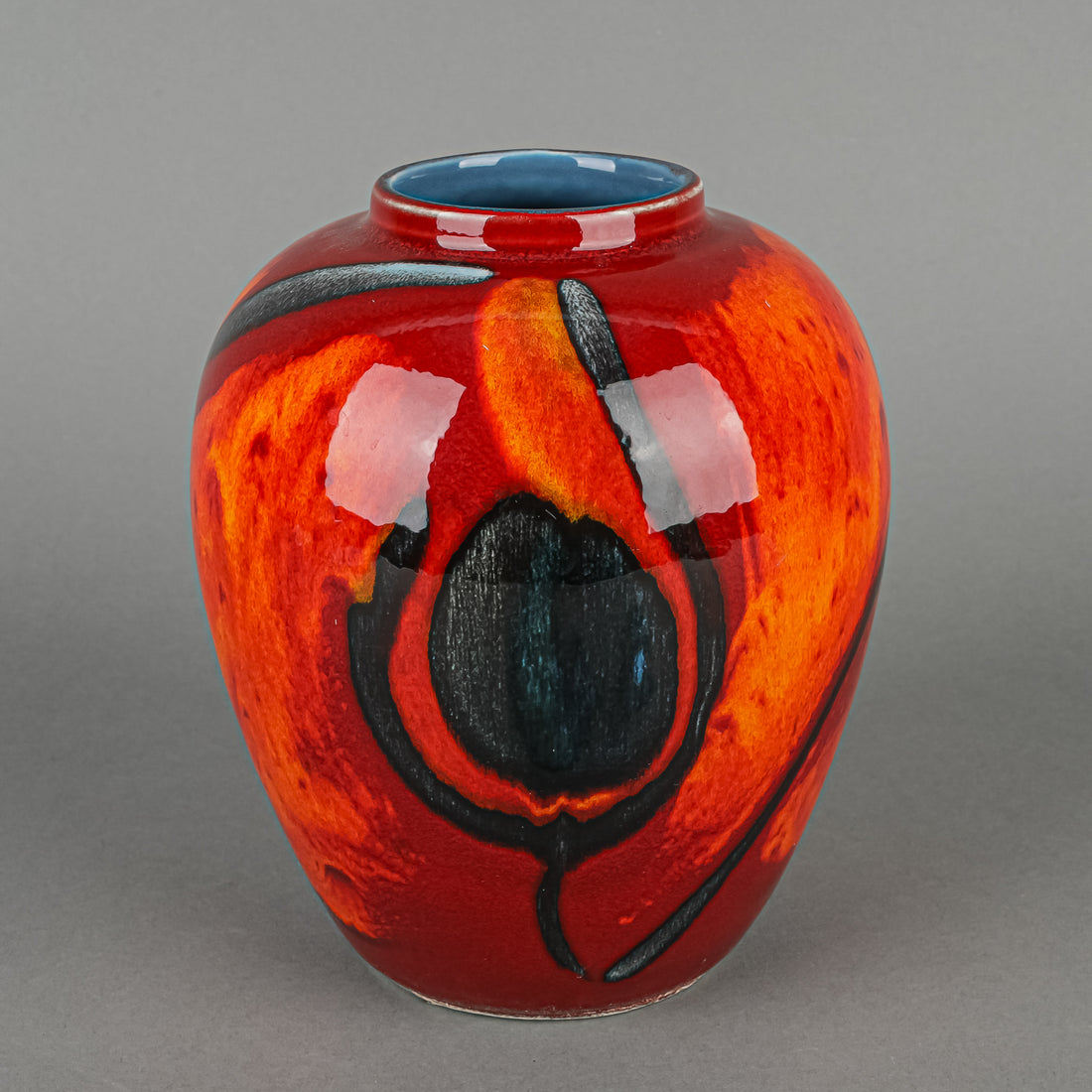 POOLE POTTERY Peacock Vase