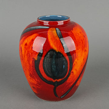 POOLE POTTERY Peacock Vase