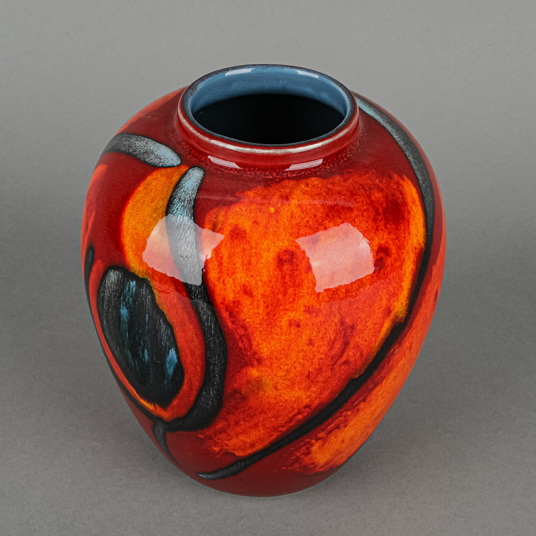 POOLE POTTERY Peacock Vase