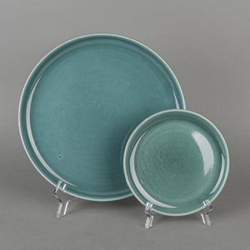 STEUBENVILLE Russel Wright Seafoam Plates 7pcs