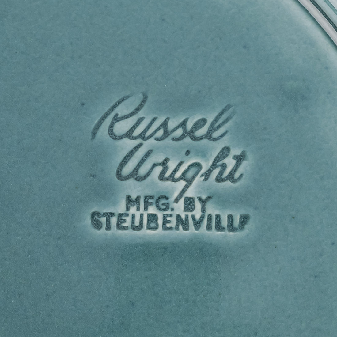 STEUBENVILLE Russel Wright Seafoam Plates 7pcs