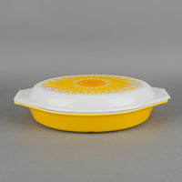 PYREX Daisy Covered Divided Serving Dish