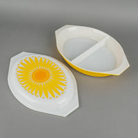 PYREX Daisy Covered Divided Serving Dish
