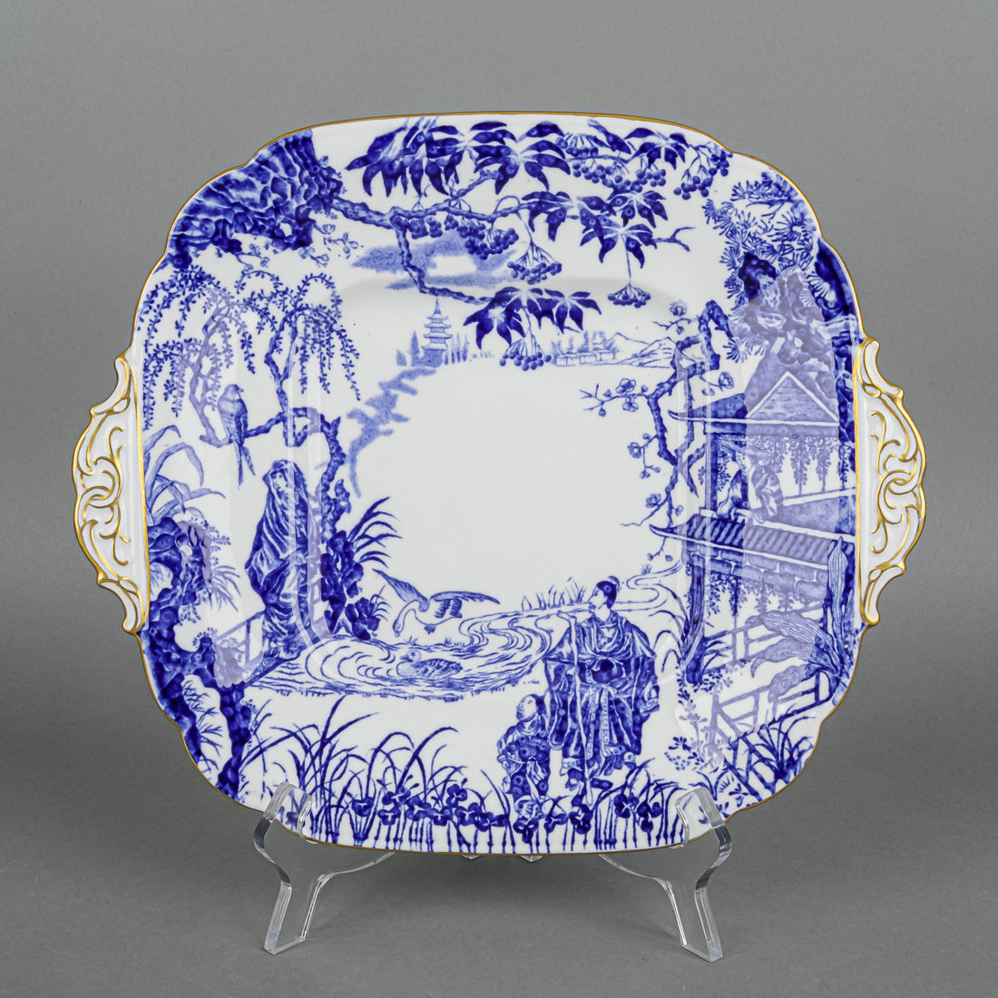 ROYAL CROWN DERBY Mikado Cake Plate