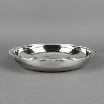 CHRISTOFLE Malmaison Silverplate Rimmed Serving Bowl