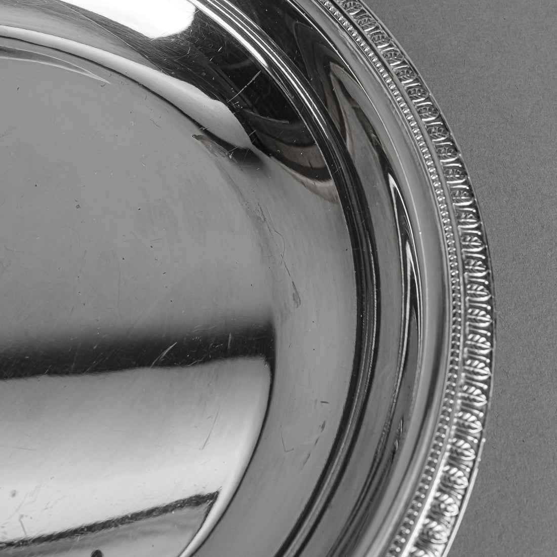 CHRISTOFLE Malmaison Silverplate Rimmed Serving Bowl