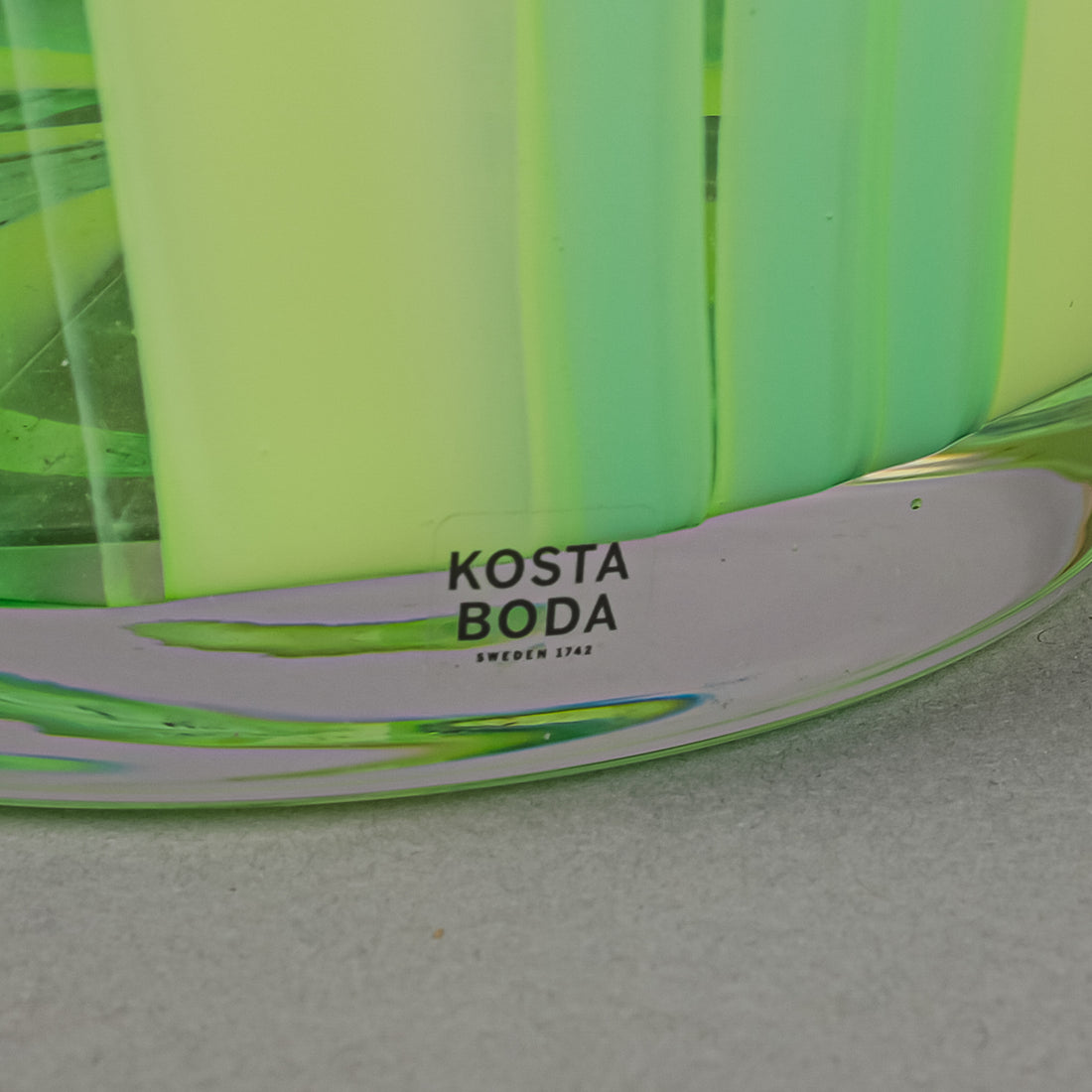 KOSTA BODA Ludvig Lofgren CABANA Vase Green