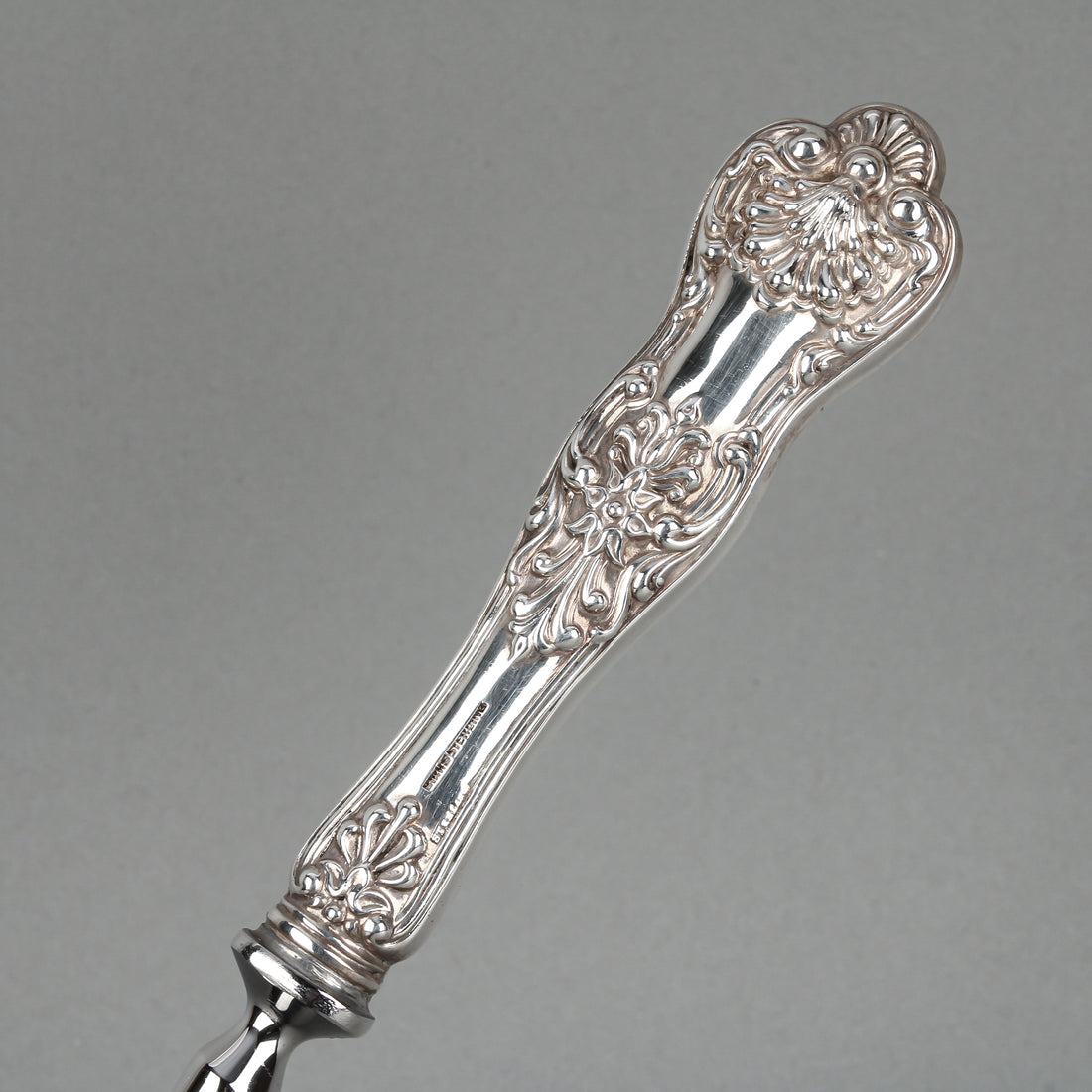 BIRKS Queens Sterling Silver Handle Stainless Steel Carving Set
