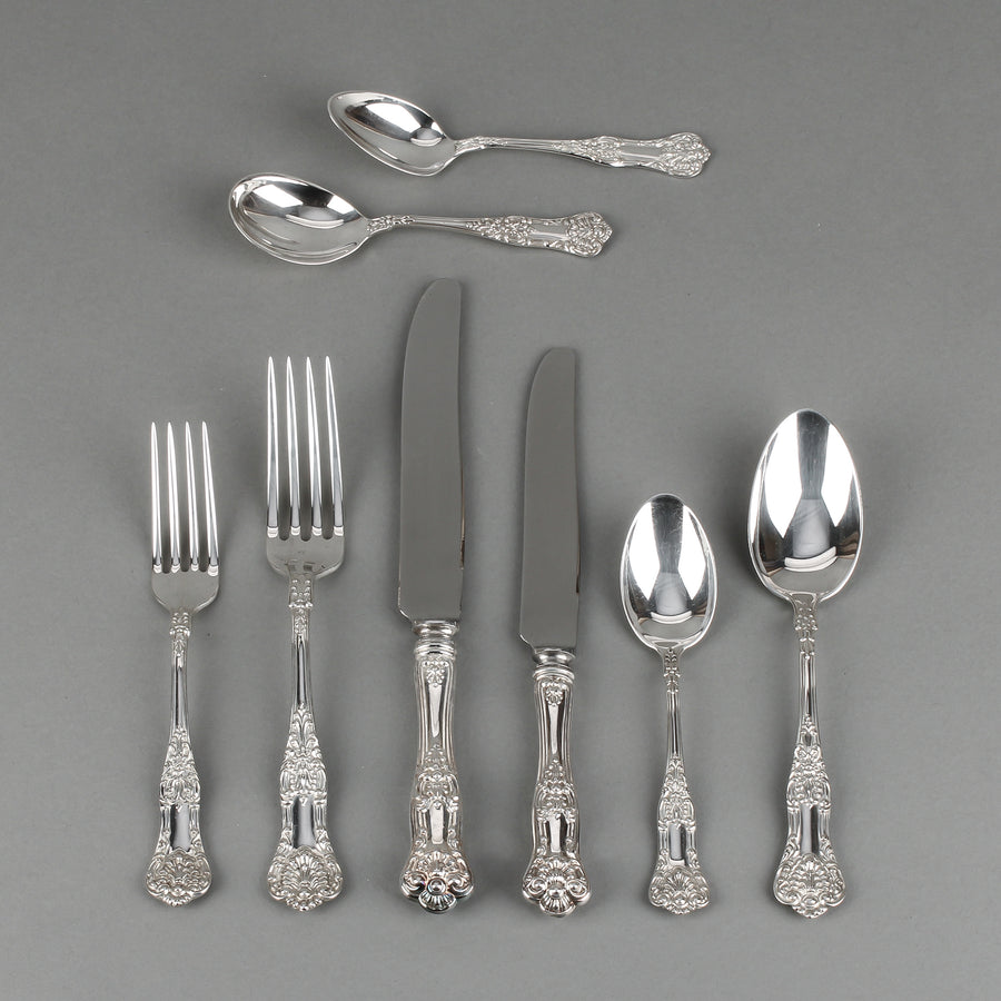 BIRKS Queens Sterling Silver Flatware - 12 Place Settings +