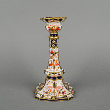 ROYAL CROWN DERBY Traditional Imari 2451 Candlestick c.1916