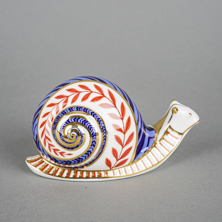 ROYAL CROWN DERBY Paperweight Snail