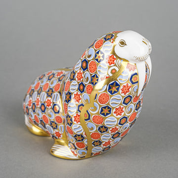 ROYAL CROWN DERBY Paperweight Walrus