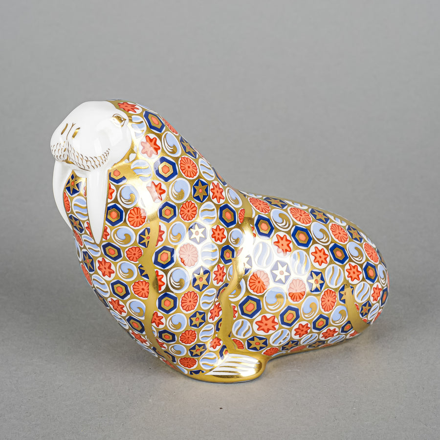 ROYAL CROWN DERBY Paperweight Walrus