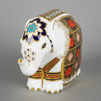 ROYAL CROWN DERBY Paperweight Imari Elephant