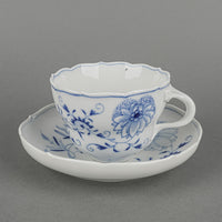 MEISSEN Blue Onion Cup & Saucer - Flat Cup