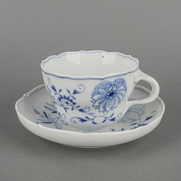 MEISSEN Blue Onion Cup & Saucer - Flat Cup