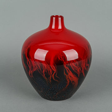 ROYAL DOULTON Flambe Veined Vase 1616