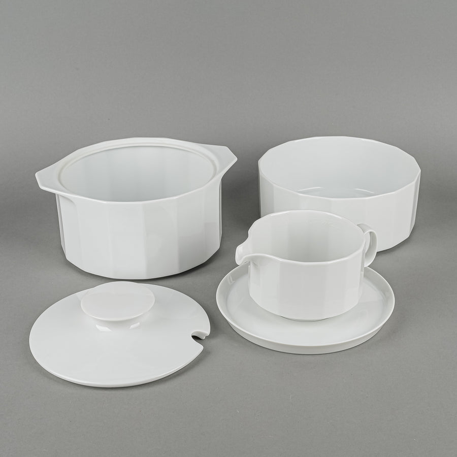 ROSENTHAL Tapio Wirkkala POLYGON White Serveware 9 Pieces