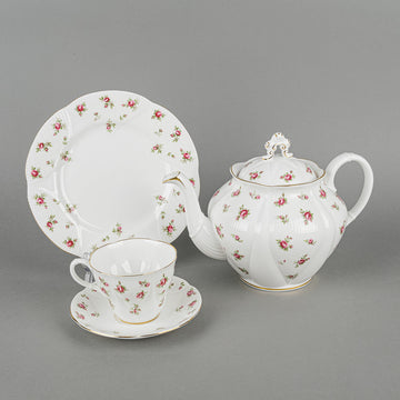 ROYAL ALBERT Rosealie Tea Set 15pcs Shelley Dainty Shape