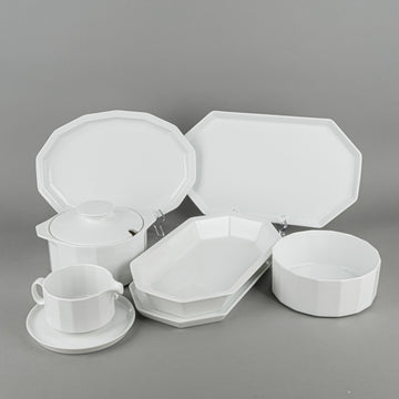 ROSENTHAL Tapio Wirkkala POLYGON White Serveware 9 Pieces