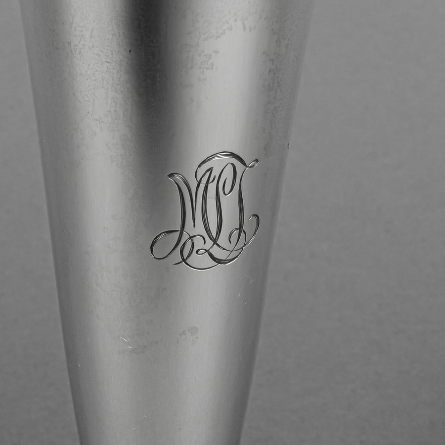 TIFFANY & CO 925 Sterling Footed Trumpet Vase 20119/8088 H6"