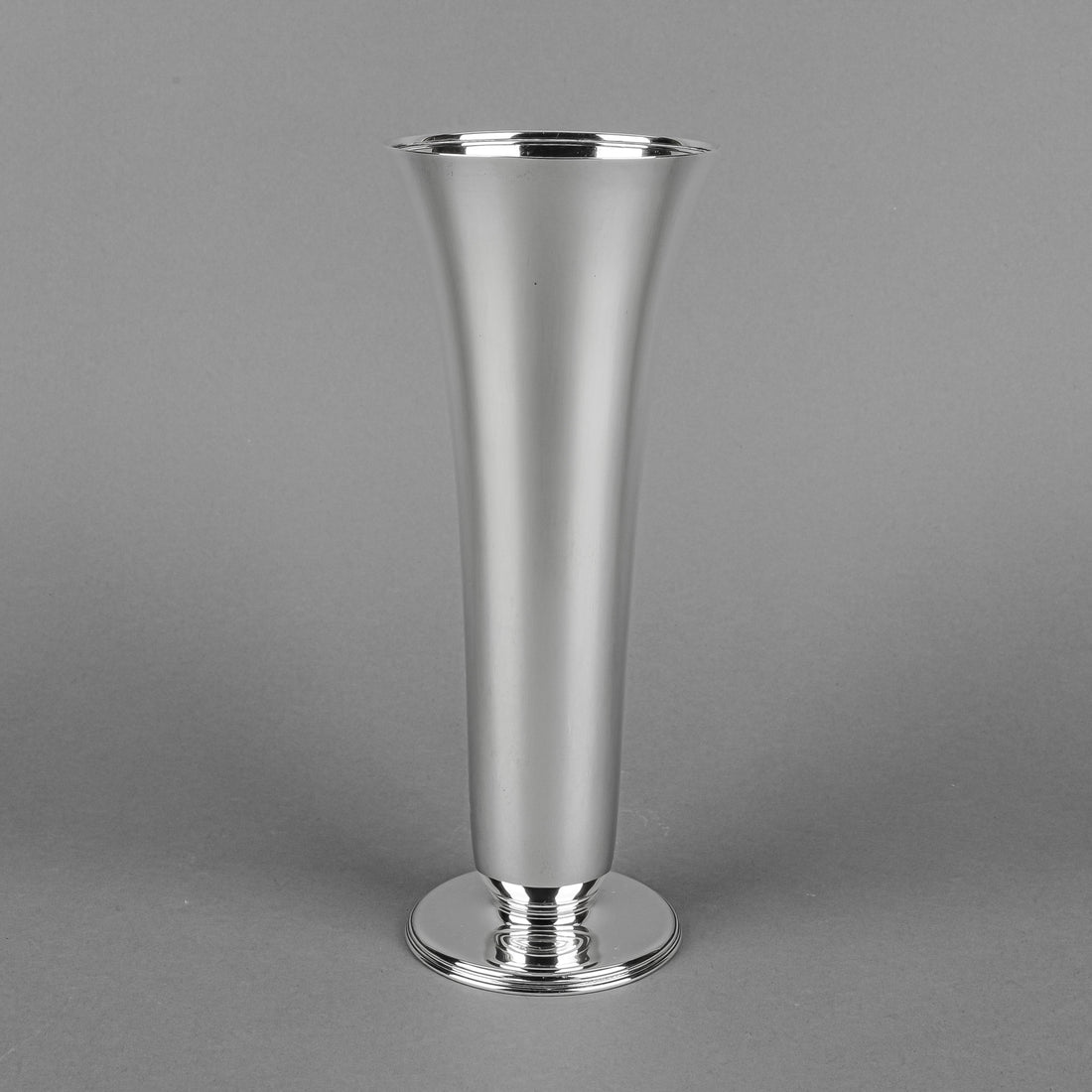 TIFFANY & CO Sterling Silver Footed Trumpet Vase